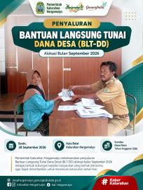 PEMKAL HARGOMULYO SALUKAN BLT DANA DESA ALOKASI SEPTEMBER 2026